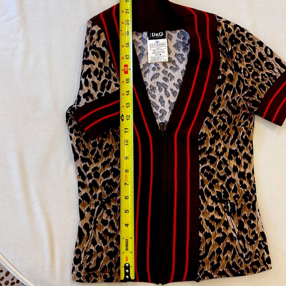 Vintage Leopard D &G zippered top - Picture 5 of 5